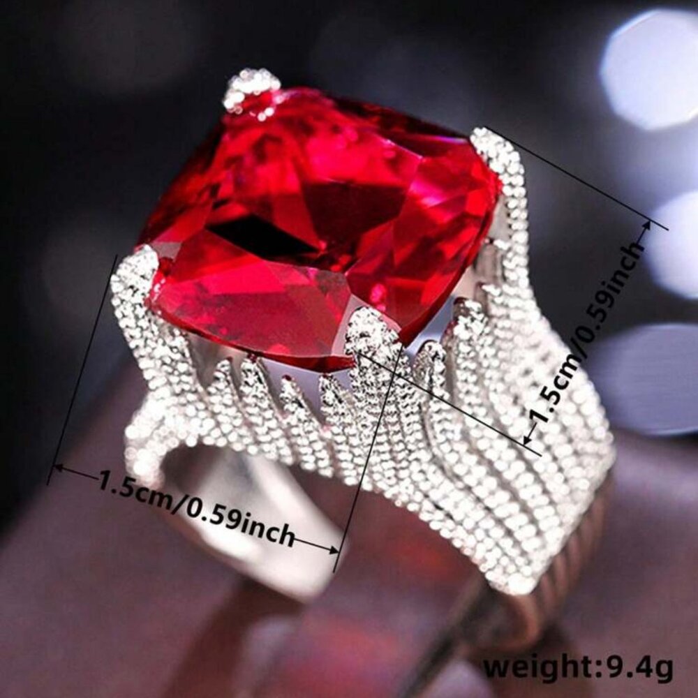 RUBY BRIDAL WEDDING RING